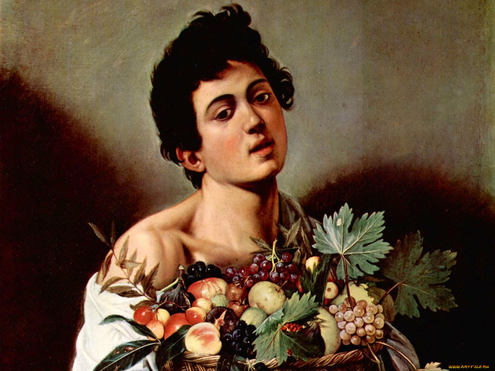 boy, with, fruit, basket, by, caravaggio, , , , 